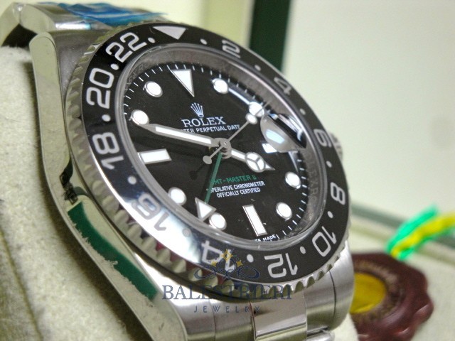 rolex replica GMT master II 116710LN nero ceramica orologio replica - immagine 15