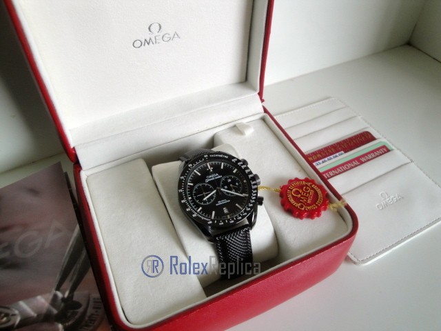 Omega replica seamaster co-axial chrono dark side of the moon white imitazione - immagine 3