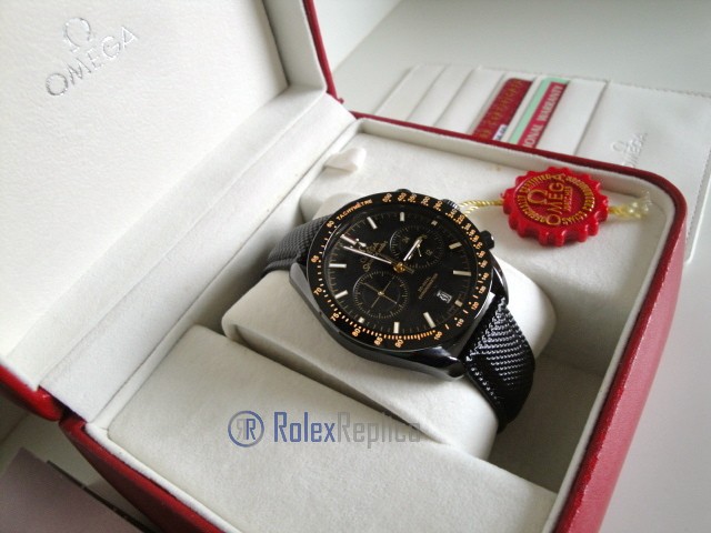 Omega replica seamaster co-axial chrono dark side of the moon yellow imitazione - immagine 4