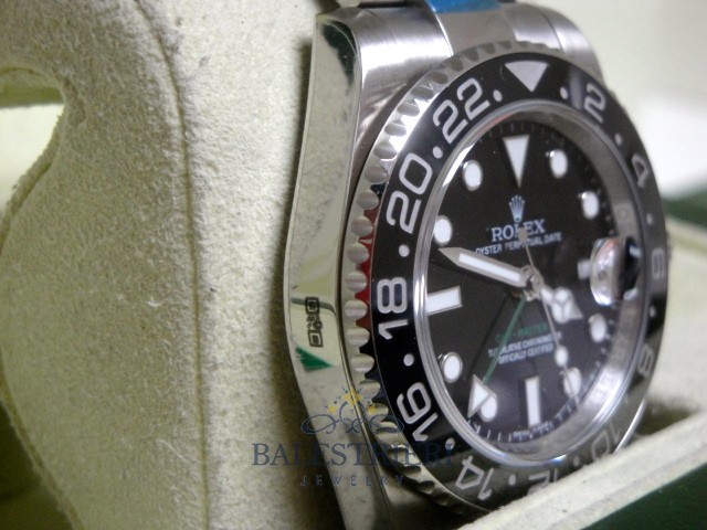 rolex replica GMT master II 116710LN nero ceramica orologio replica - immagine 16