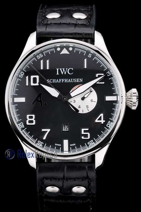 iwc replica 8 days power reserve strip leather orologio imitazione - immagine 2