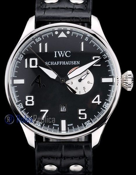 iwc replica 8 days power reserve strip leather orologio imitazione - immagine 3