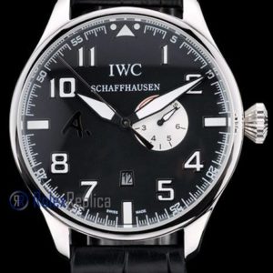 iwc replica 8 days power reserve strip leather orologio imitazione