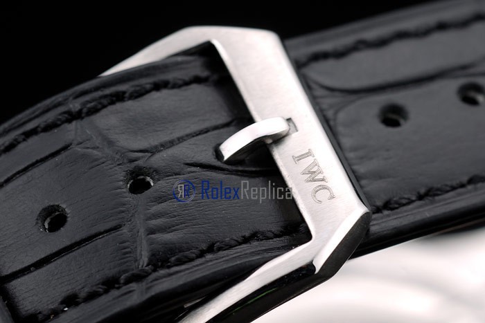 iwc replica 8 days power reserve strip leather orologio imitazione - immagine 7