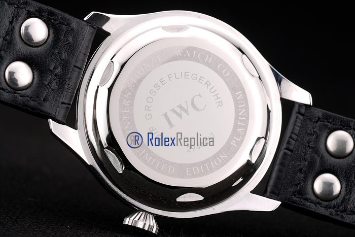 iwc replica 8 days power reserve strip leather orologio imitazione - immagine 8