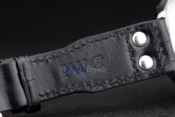 iwc replica 8 days power reserve strip leather orologio imitazione - immagine 9