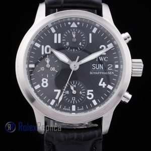 Alternative view of iwc replica chrono saint exupery strip leather orologio imitazione