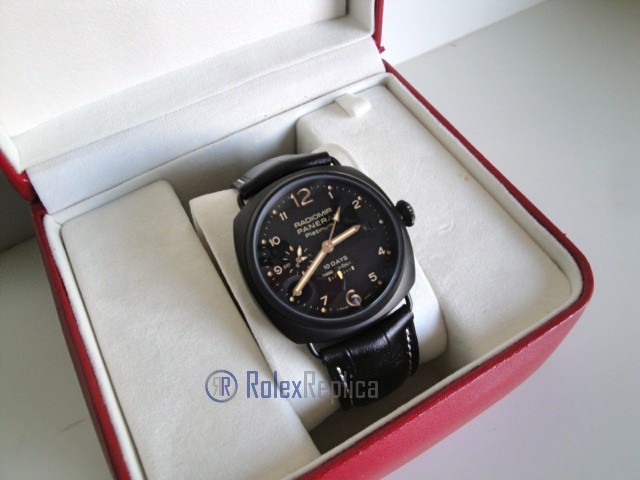 Panerai replica radiomir 10 days strip leather imitazione copia - immagine 4
