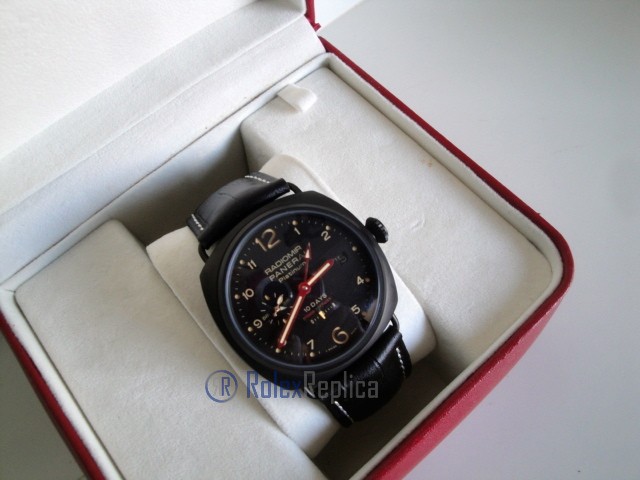 Panerai replica radiomir 10 days strip leather imitazione copia - immagine 5