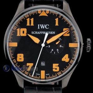 iwc replica 8 days power reserve orange pro-hunter strip leather orologio imitazione