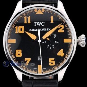 iwc replica 8 days power reserve orange strip leather orologio imitazione