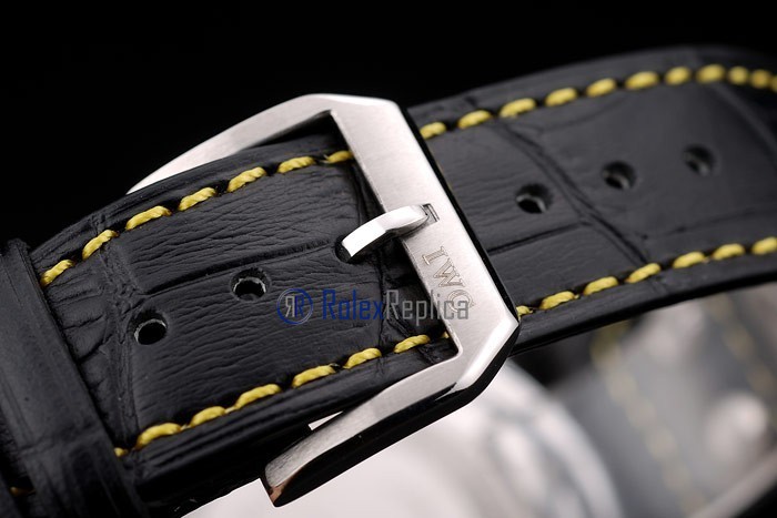 iwc replica 8 days power reserve yellow ll strip leather orologio imitazione - immagine 7