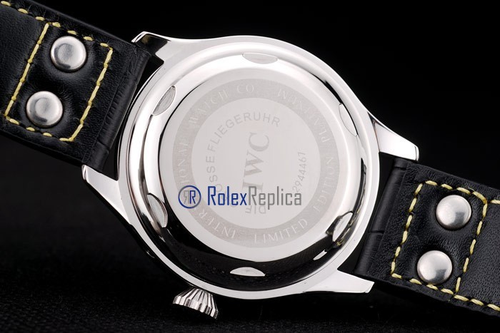 iwc replica 8 days power reserve yellow ll strip leather orologio imitazione - immagine 8