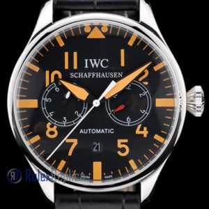 Alternative view of iwc replica 8 days power reserve orange ll strip leather orologio imitazione