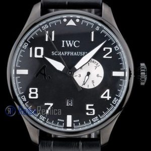 iwc replica 8 days power reserve black pro-hunter strip leather orologio imitazione