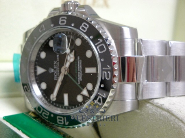 rolex replica GMT master II 116710LN nero ceramica orologio replica - immagine 21