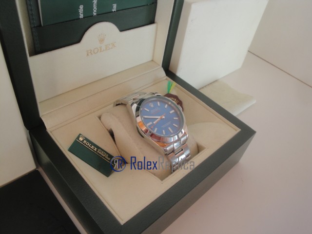 rolex replica milgauss blu orologio replica copia lusso imitazione - immagine 7