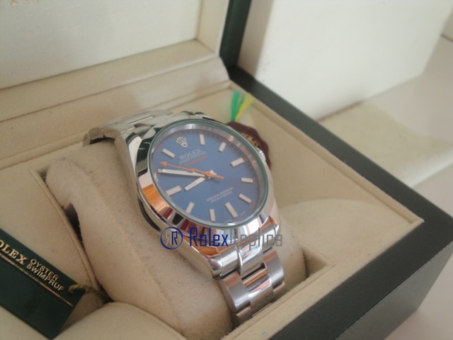 rolex replica milgauss blu orologio replica copia lusso imitazione - immagine 8