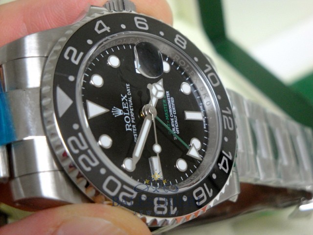 rolex replica GMT master II 116710LN nero ceramica orologio replica - immagine 23