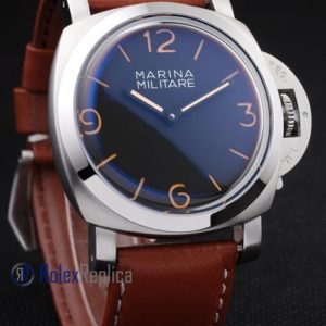 Alternative view of Panerai replica marina militare acciaio black dial imitazione copia