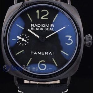 Panerai replica radiomir black seal pro-hunter pvd strip leather imitazione copia