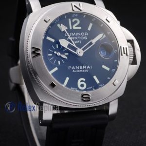 Panerai replica luminor GMT arktos acciaio strip rubber imitazione copia
