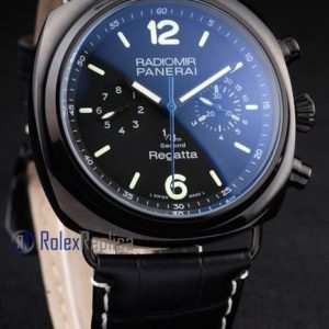 Panerai replica radiomir regatta pro-hunter pvd strip leather imitazione copia