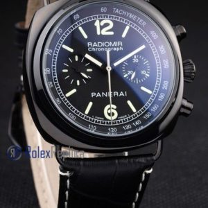 Panerai replica radiomir chronograph pro-hunter pvd strip leather imitazione copia