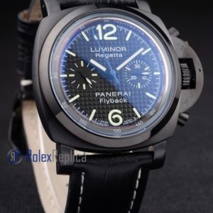 Panerai replica luminor regatta flyback pro-hunter strip leather imitazione copia