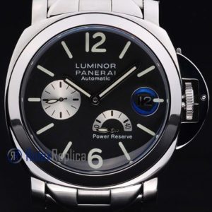 Panerai replica luminor marina power reserve acciaio black dial imitazione copia