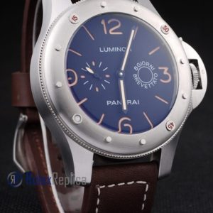 Alternative view of Panerai replica luminor marina submersible 8 giorni strip leather imitazione copia