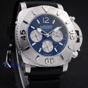 Panerai replica luminor marina 1000 chrono strip rubber imitazione copia
