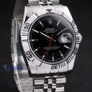 rolex replica turn-o-graph acciaio black barrette imitazione orologio