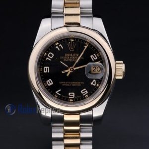rolex replica datejust lady acciaio oro black arab orologio imitazione