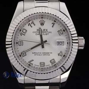 Alternative view of rolex replica datejust lady acciaio argentèè arab orologio imitazione