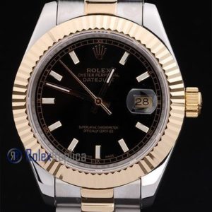 rolex replica datejust acciaio oro black barrette orologio imitazione