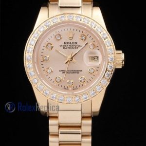 rolex replica datejust lady oro full brillantini orologio imitazione