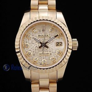 rolex replica datejust lady oro full centenario brillantini orologio imitazione