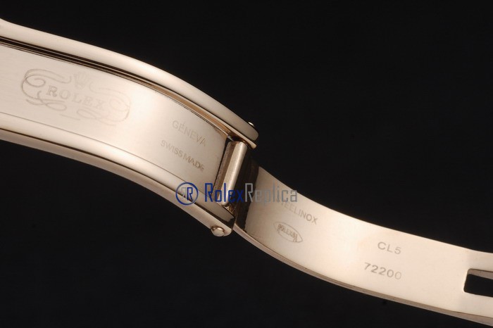 rolex replica datejust oro giallo strip leather orologio imitazione - immagine 6