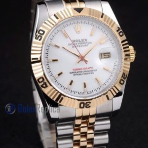 rolex replica turn-o-graph acciaio oro white imitazione orologio
