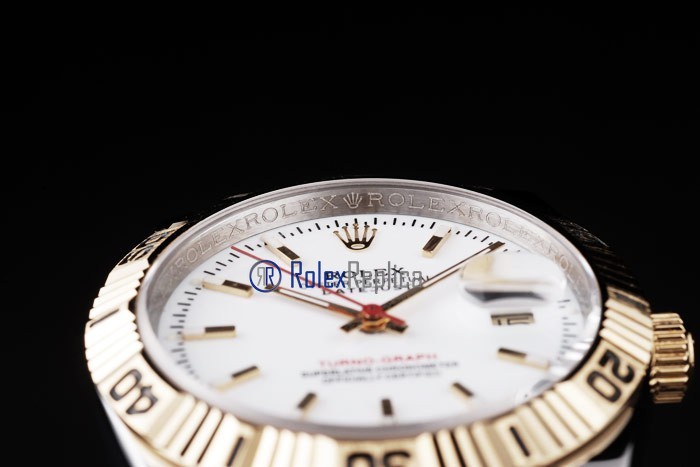rolex replica turn-o-graph acciaio oro white imitazione orologio - immagine 6