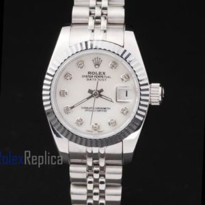 rolex replica datejust lady acciaio madreperla brillantini orologio imitazione