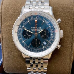 Breitling replica chrono acciaio navitimer blue dial imitazione copia