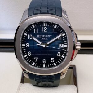 patek philippe replica acciaio aquanaut blue dial strip rubber orologio imitazione