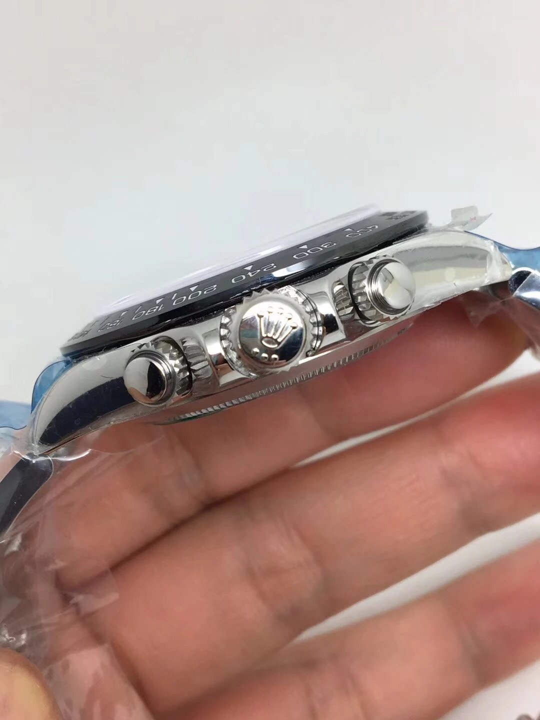 rolex replica daytona crono ceramichon black 2016 orologio replica copia imitazione - immagine 5