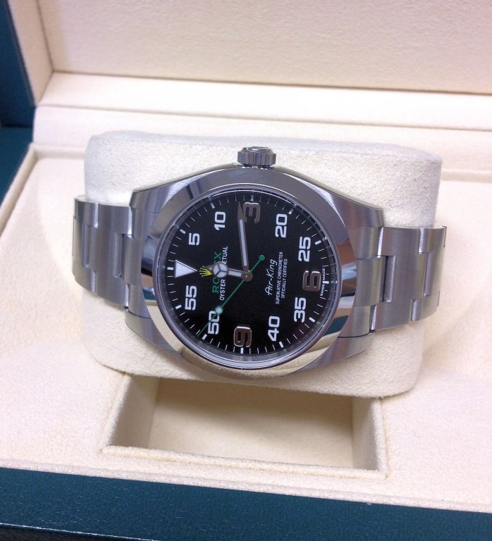 rolex replica airking new basilea black dial orologio replica copia - immagine 3