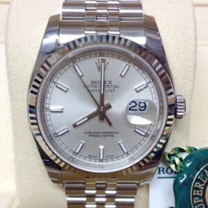 rolex replica datejust acciaio argentèè index orologio imitazione
