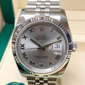 Rolex replica datejust 116234 silver roman dial