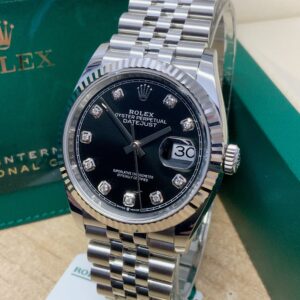 Alternative view of Rolex replica Datejust 36mm 126234 Black Diamond