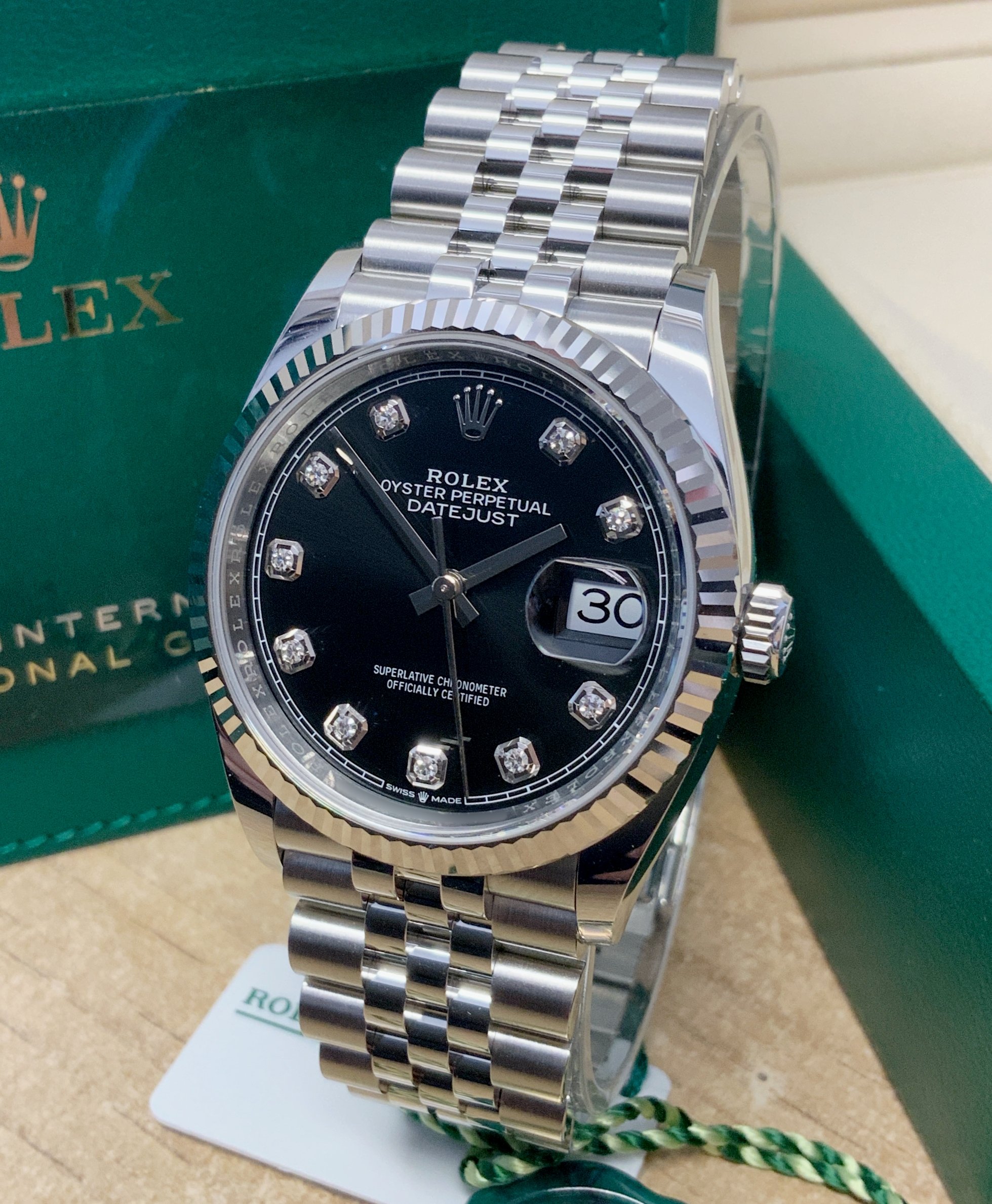Rolex replica Datejust 36mm 126234 Black Diamond - immagine 2